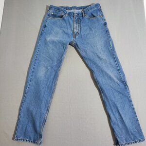 Levi's Jeans men's size W36/L34 denim blue colour straight leg denim